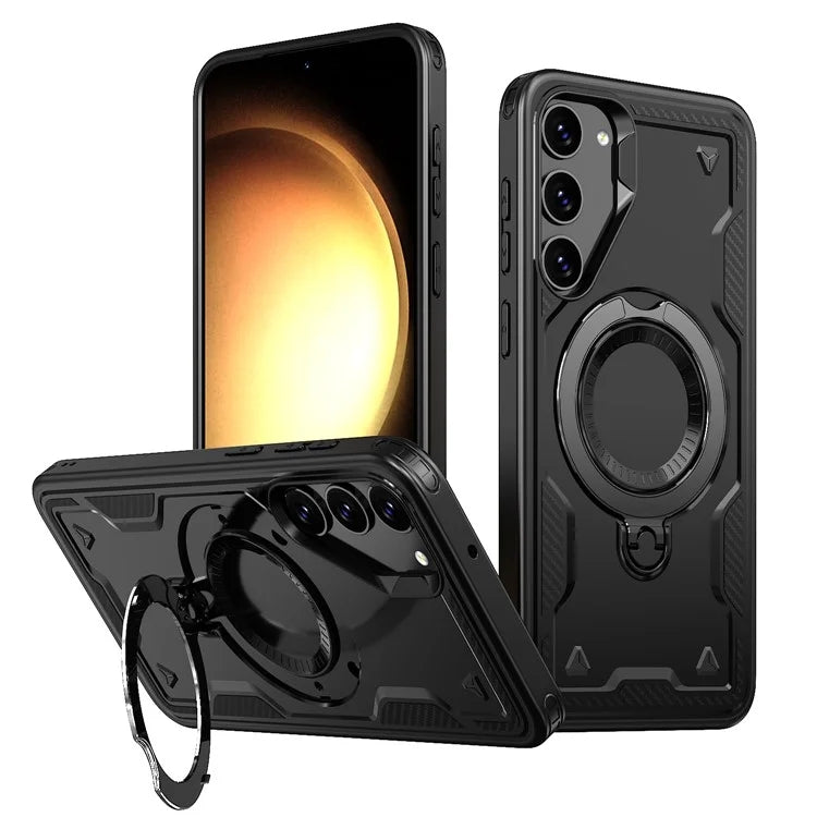Shockproof Magsafe Kickstand Ring Case for Samsung Galaxy S25 FE Shockproof Magsafe Kickstand Ring Case for Samsung Galaxy S25 FE